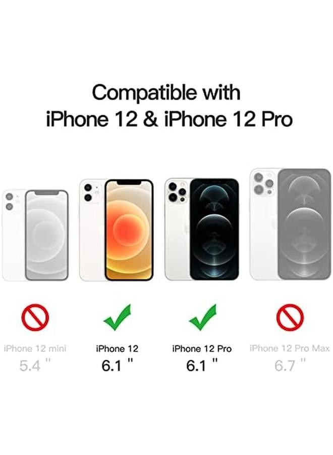 Jetech Magnetic Case For Iphone 12 12 Pro 6.1 Inch Compatible With Magsafe Wireless Charging Shockproof Phone Bumper Cover Anti Scratch Clear Back Jean Indigo - Image 2