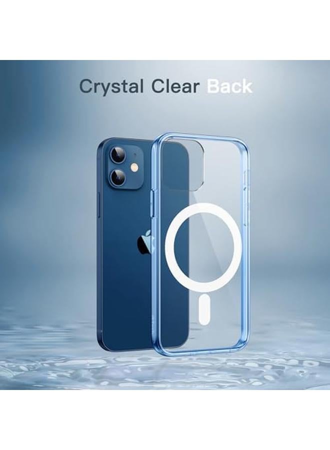 Jetech Magnetic Case For Iphone 12 12 Pro 6.1 Inch Compatible With Magsafe Wireless Charging Shockproof Phone Bumper Cover Anti Scratch Clear Back Jean Indigo - Image 5