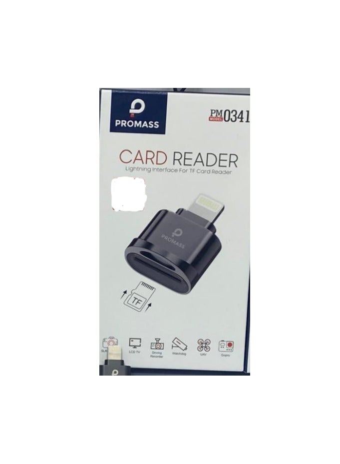 بروماس قارئ بطاقة Micro SD لجهاز iPhone iPad، محول قارئ بطاقة Micro SD لقراءة بطاقة الذاكرة لجهاز iPhone