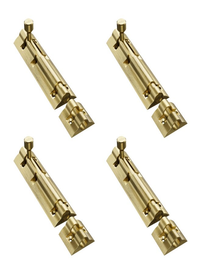 Atlantic Flower Aluminium Tower Bolt 6 inch,Tower Bolt for Main Door and Bathroom, Door Latch for Bedroom, Tower Bolt for Home,Offices, Doors,Windows, Antique. Finish, (Pack of 4 Pcs) - Image 1
