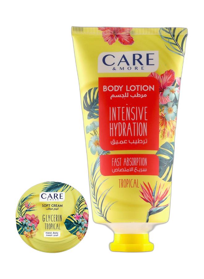 Care & More Body lotion tropical 150 ml + Soft Cream With Glycerin Tropical 75 ML - Image 1