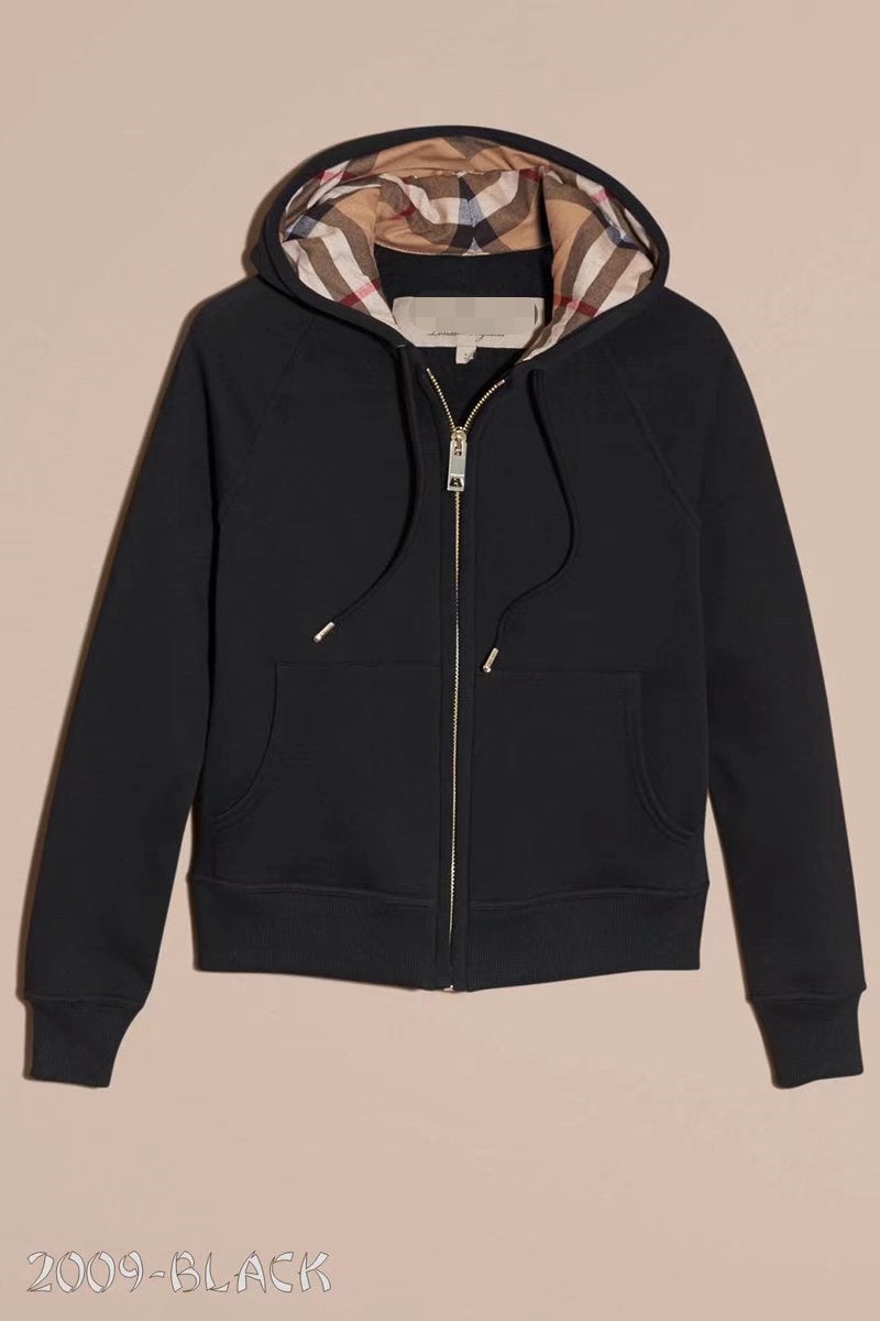 High Quality British-Style Hooded Men'S And Women'S Sweater Women'S Jacket Full Cardigan Zipper Can Be Ordered Embroidered Logo - Image 1