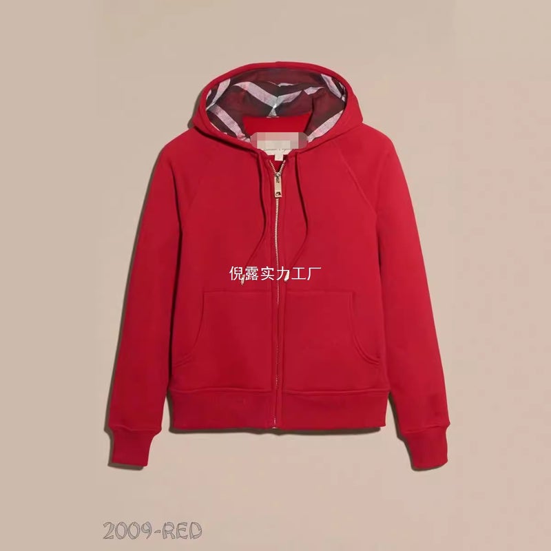 High Quality British-Style Hooded Men'S And Women'S Sweater Women'S Jacket Full Cardigan Zipper Can Be Ordered Embroidered Logo - Image 3