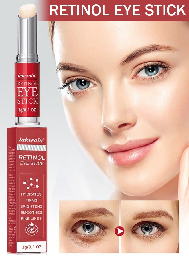 lakerain Retinol Eye Stick Anti Wrinkle Eye Cream for Puffy Eyes Dark Circles Eye Bags Crows Feet Wrinkles Reduces Wrinkles Saggy Skin Puffy Eyes  - Image 2