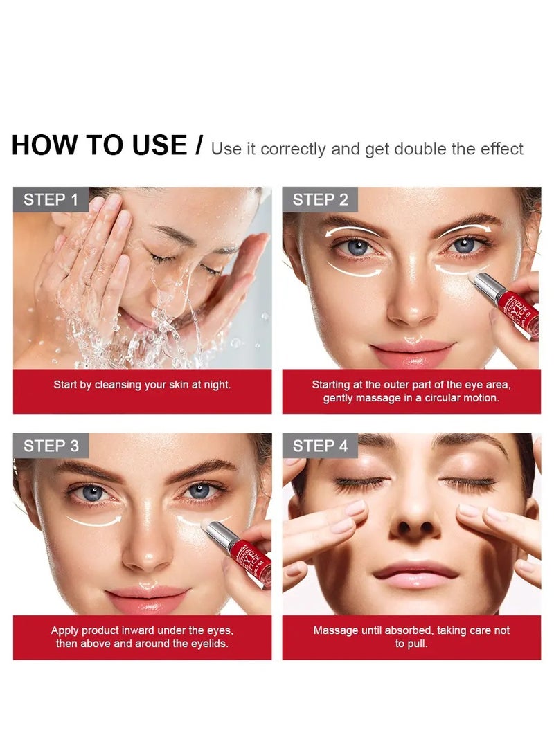 lakerain Retinol Eye Stick Anti Wrinkle Eye Cream for Puffy Eyes Dark Circles Eye Bags Crows Feet Wrinkles Reduces Wrinkles Saggy Skin Puffy Eyes  - Image 3