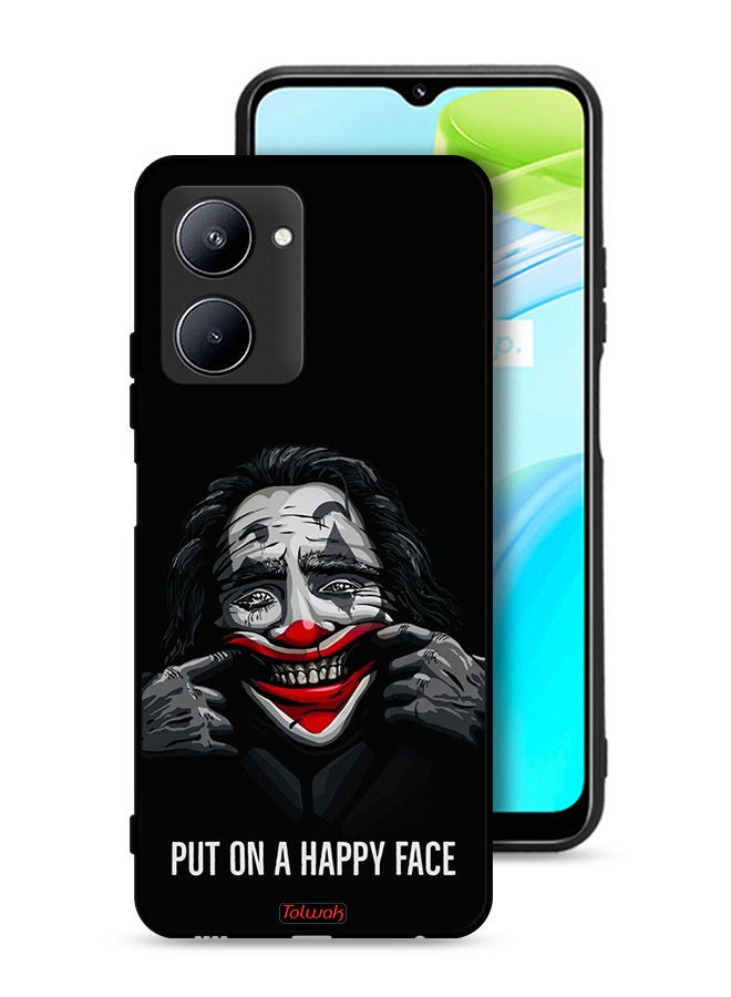 Tolwak Realme C33 Protective Case Cover Put On Happy Face - Image 1