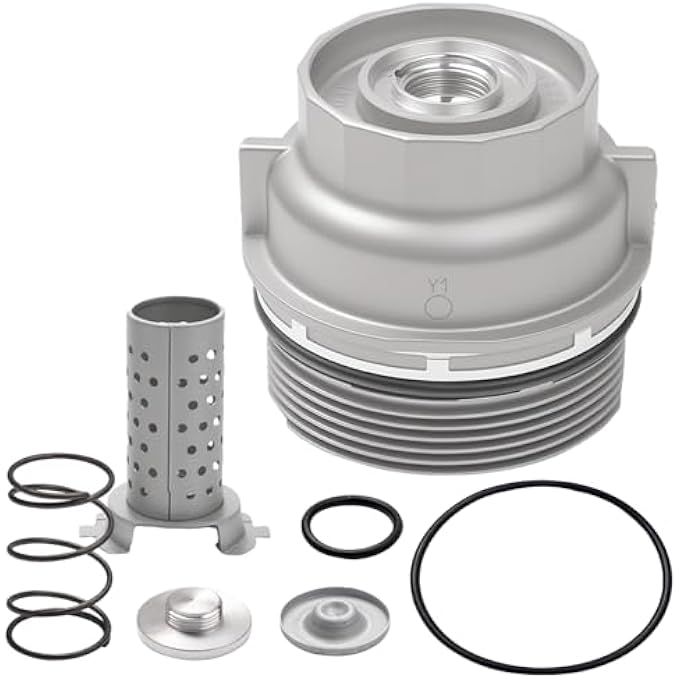 Dtomi Engine Oil Filter Cap Assembly Kit Compatible with Toyota Lexus Vehicle 20052021 Camry Tundra RAV4 4Runner Tacoma Highlander Sienna Venza Avalon Fj Cruiser Replace 1562031060 1564331050 - Image 2