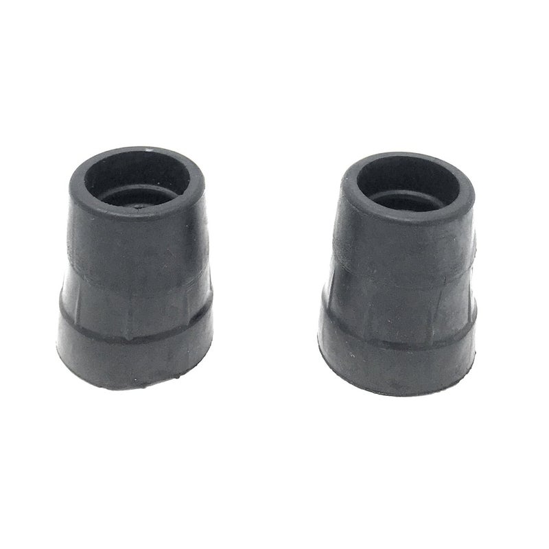 Replacement Cane Tips 78 inch 22 cm diameter Black Two Tips Black 78Inch diameter