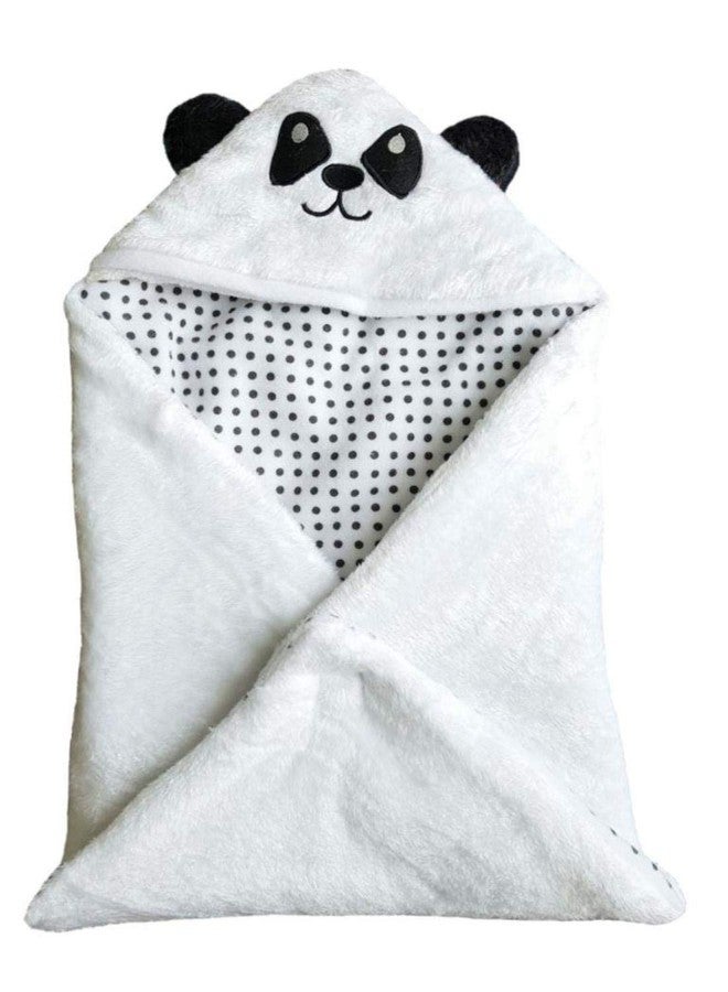 First Kick بطانيات مخملية للأطفال حديثي الولادة من فيرست كيك، عبوة من بطانيات فائقة النعومة، مصنوعة من البوليستر المتين، تُستخدم كغطاء للنوم للأطفال الرضع من الجنسين (66 سم × 66 سم، من 0 إلى 6 أشهر)، لون أبيض - Image 1