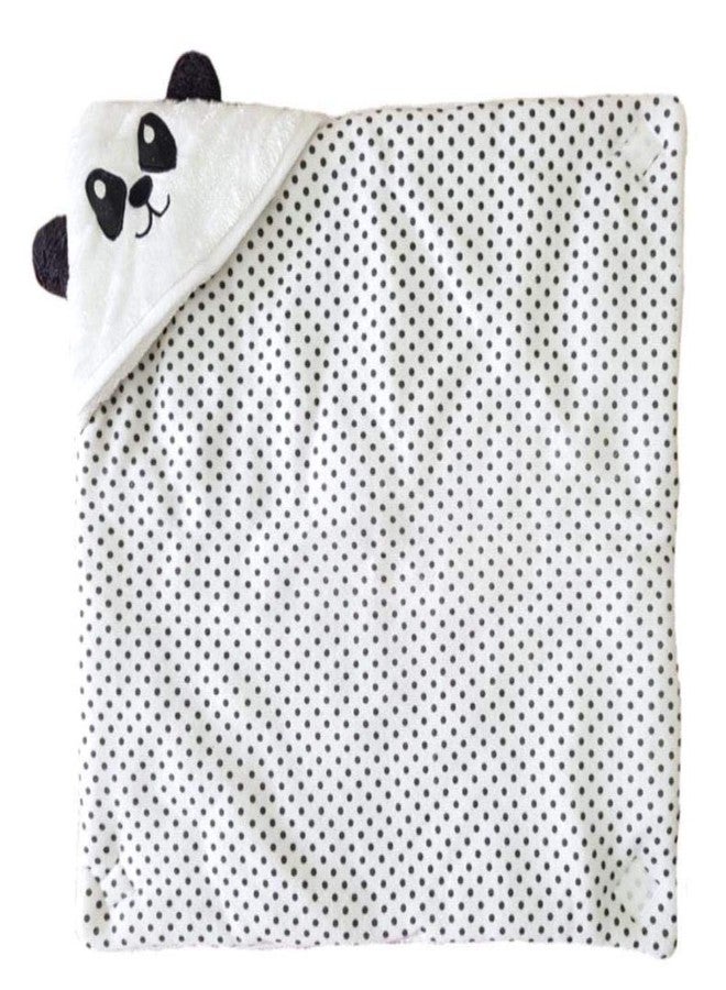 First Kick بطانيات مخملية للأطفال حديثي الولادة من فيرست كيك، عبوة من بطانيات فائقة النعومة، مصنوعة من البوليستر المتين، تُستخدم كغطاء للنوم للأطفال الرضع من الجنسين (66 سم × 66 سم، من 0 إلى 6 أشهر)، لون أبيض - Image 4