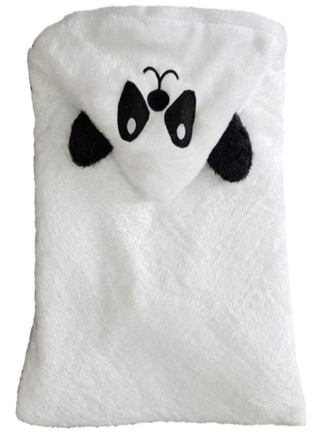 First Kick بطانيات مخملية للأطفال حديثي الولادة من فيرست كيك، عبوة من بطانيات فائقة النعومة، مصنوعة من البوليستر المتين، تُستخدم كغطاء للنوم للأطفال الرضع من الجنسين (66 سم × 66 سم، من 0 إلى 6 أشهر)، لون أبيض - Image 2