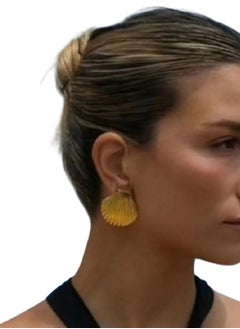 MANIKAN Women's Earrings with Shell Design in Stainless Steel  - Image 2
