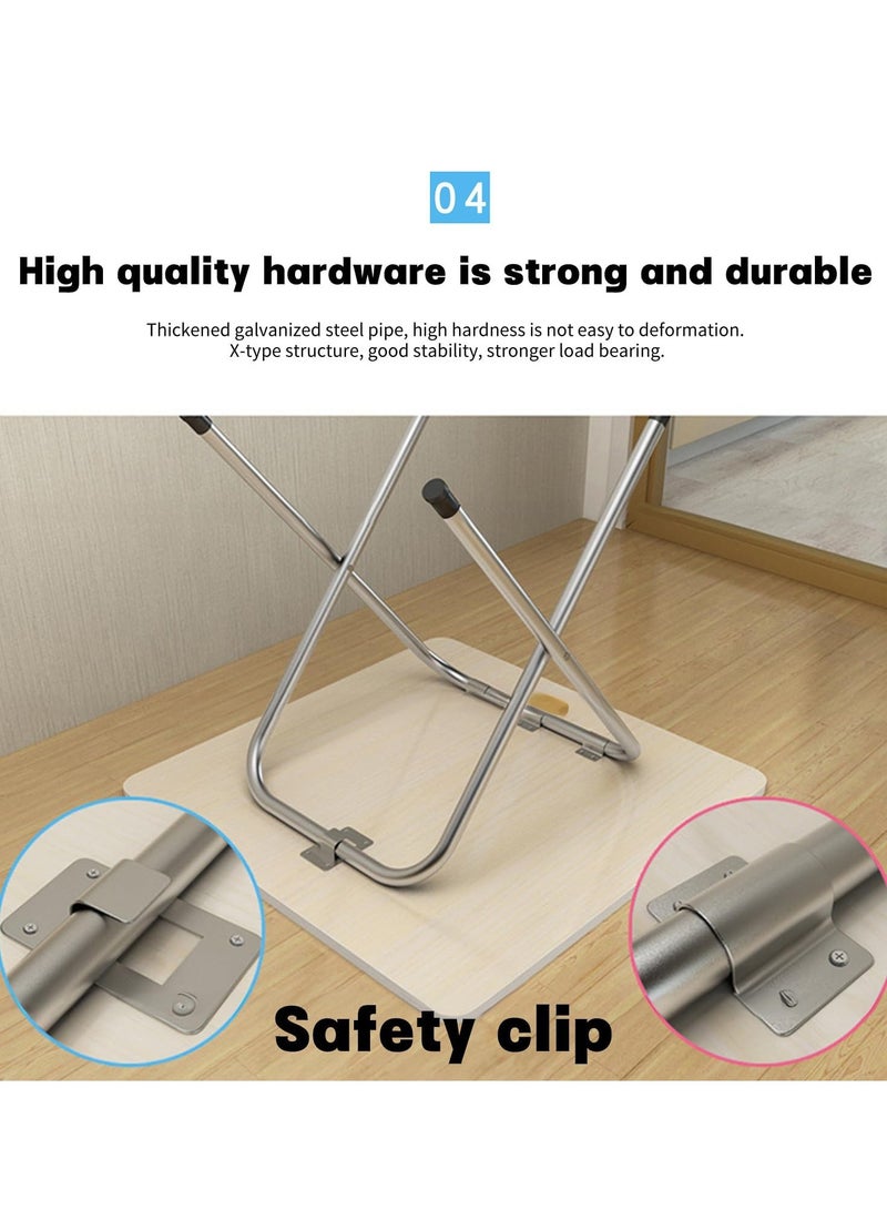 Beauenty Portable Folding Table, Compact 60 x 60x72 cm Dining Table for Home, Kitchen, and Outdoor Use - Ideal Space-Saving Solution for Picnics and Camping (black1) - Image 5