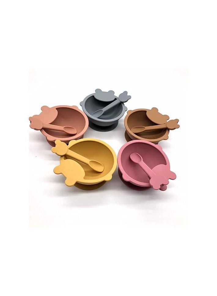 Pixie Baby Silicone Feeding Set(Brown2) - Image 4