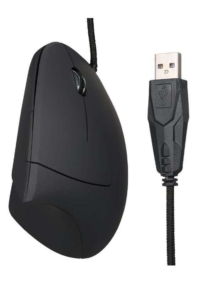 NIBEMINENT USB Ergonomic Optical Mouse Black  - Image 1