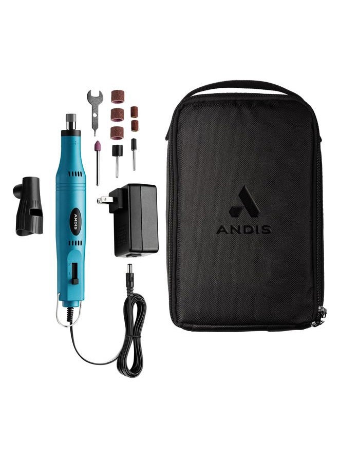 Andis 66820 EasyClip 2-Speed Pet Nail Grinder, Blue - Image 1
