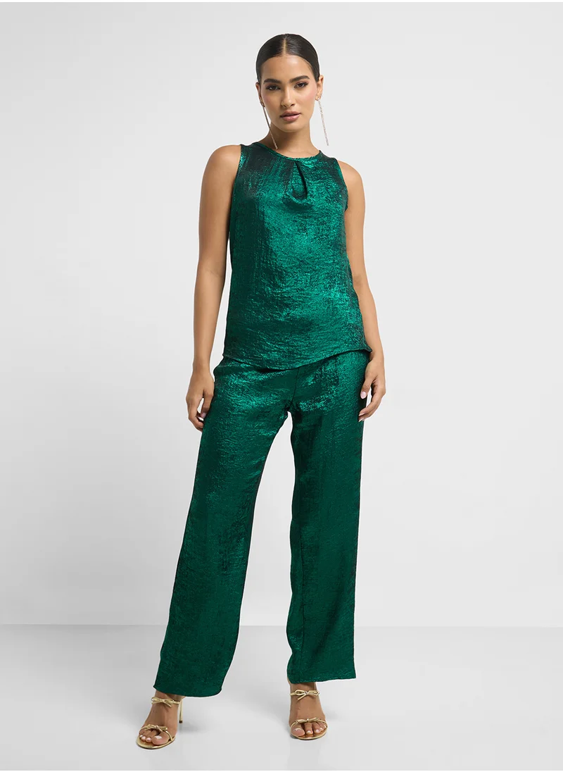 ايلا Back Cowl Top & Pant Set
