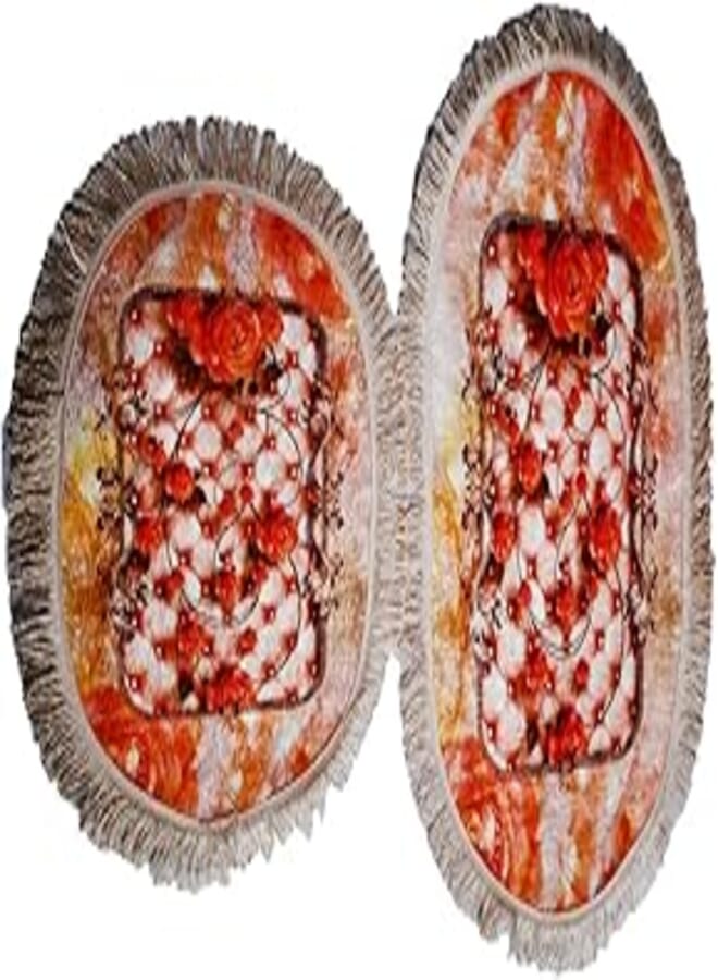 2 Piece Plush Bath Set, 90×60 CM 