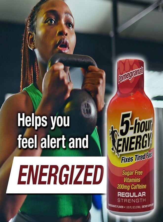 5-hour ENERGY مشروب طاقة بنكهة الرمان، 5 ساعات طاقة، عبوة من 20 قطعة، 1.93 أونصة - خالي من السكر - Image 4