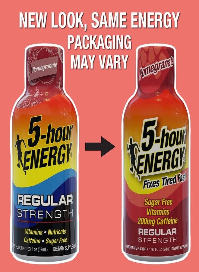 5-hour ENERGY مشروب طاقة بنكهة الرمان، 5 ساعات طاقة، عبوة من 20 قطعة، 1.93 أونصة - خالي من السكر - Image 5
