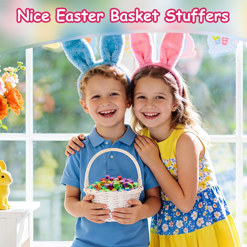 JUNEBRUSHS 150 Pcs Easter Egg Erasers Bulk, 9 Styles Mini Cute Rubber Erasers for Classroom Prizes, Party Favors Easter Egg Hunt Gifts Stationery Easter Basket Filler - Image 5