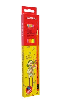 NATARAJ 12-Piece Flouro HB Graphite Pencils With Rubber Tip  - Image 2