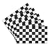 CANTENDO 5Pcs Checkered black and white racing car Flag Decal Sticker Checkered black and white racing car Flag Reflective Vinyl Car Stickers for Car Window Bumper Waterproof Sticker 25 x 45 Inch - Image 2