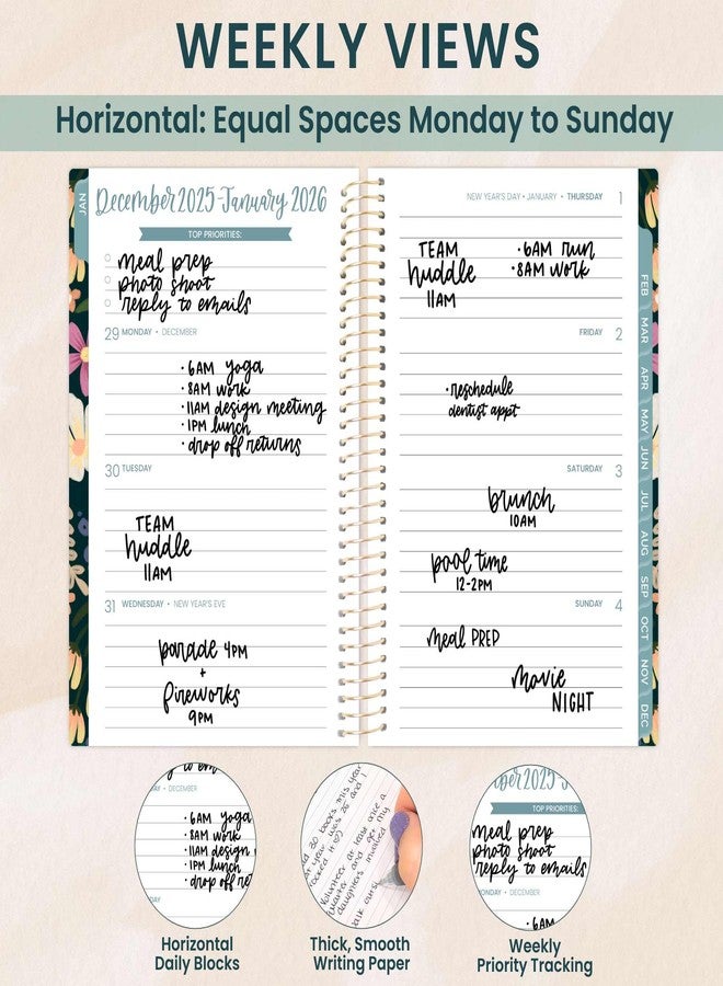 بلوم ديلي بلانرز مخطط يومي من بلوم لعام 2026 - مخطط جيب - 4 بوصات × 6 بوصات - (يناير 2026 - ديسمبر 2026) - منظم أجندة أسبوعي/شهري صغير ودفتر تقويم - بلومينج وايلدلي - Image 3