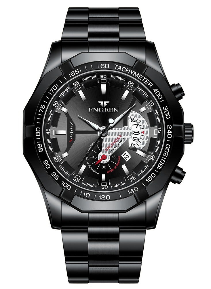 فنجين ساعة الكوارتز للرجال مفهوم الأزياء لوحة الديكور عارضة الرياضة ساعة مقاومة للماء تاريخ الساعة الفاخرة - Image 1