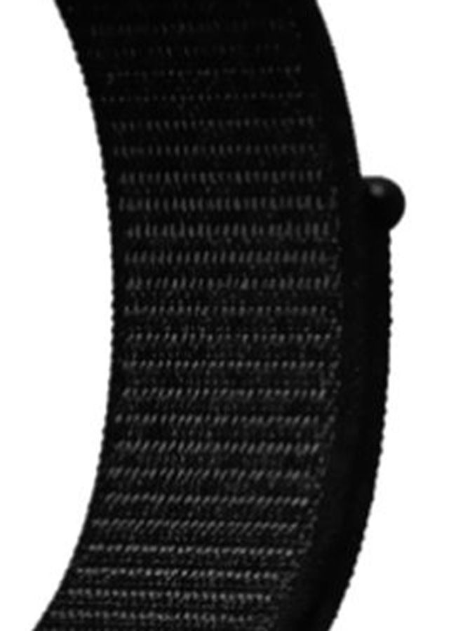 Watch Nylon Band 42mm/44mm/45mm Compatible with Apple Watch Series 8/7/SE/6/5/4/3/2/1 Black - Image 4