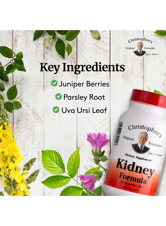 Christopher's Original Formulas Kidney Formula, Natural Herbal Support, 500 mg, 100 Caps - Image 3