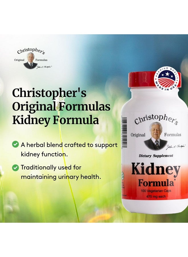 Christopher's Original Formulas Kidney Formula, Natural Herbal Support, 500 mg, 100 Caps - Image 4
