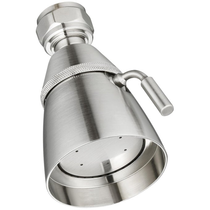 SHOWER HEAD BRASS HIGH FLOW SHOWER SPRAYER HEAD ADJUSTABLE ANGLE AND WATER FLOW G 12 BRUSHED NICKEL