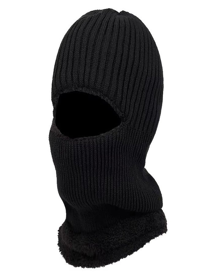 Lyonardo Woolen Winter Warm Snow, Fleece Full face Cover Monkey Cap for Men, Women (in, Alpha, M, Black) - Image 3