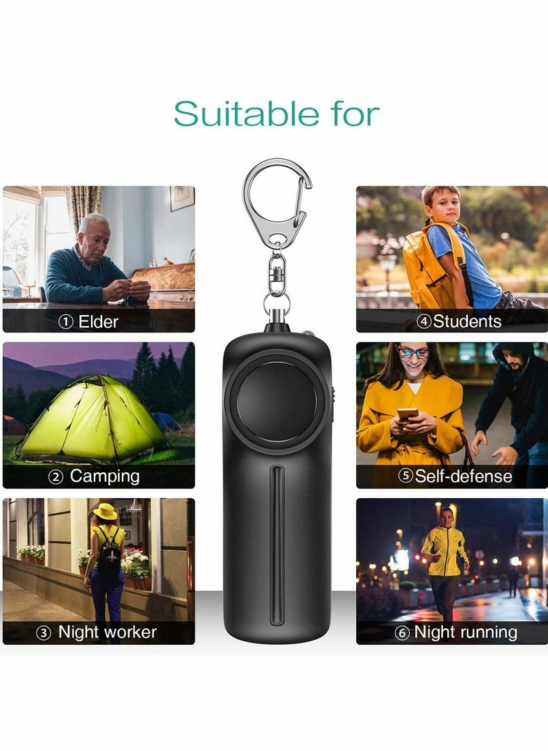 Generic - Personal Safety Alarm for Women, Children, and Seniors, 130dB Rechargeable Security Siren with LED Light, Easy to Use Emergency Alert Keychain, Reusable Design - Image 1