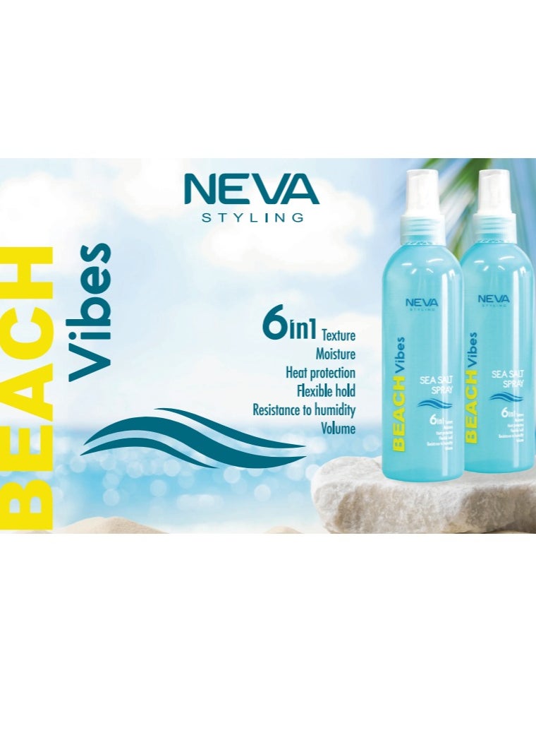 Neva Styling Beach Vibes Sea Salt Spray, 6 in 1 Texture, 200 ml