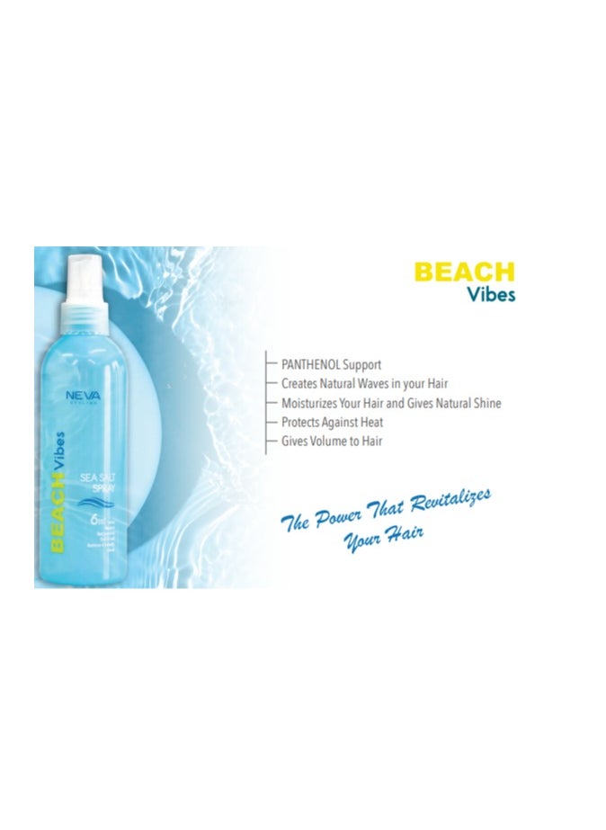 Neva Styling Beach Vibes Sea Salt Spray, 6 in 1 Texture, 200 ml