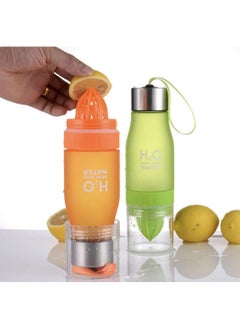 BLUE CORAL Water Bottle Squeezed Juice Lemon Juice Fruit Infuser Drinkware For Outdoor Sports My Shaker Drinking Bottle, Red  - Image 4