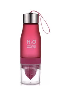 BLUE CORAL Water Bottle Squeezed Juice Lemon Juice Fruit Infuser Drinkware For Outdoor Sports My Shaker Drinking Bottle, Red  - Image 1