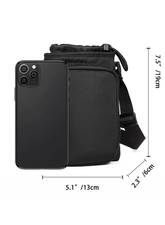 Water Bottle Holder with Strap ,Water Bottle Carrier Sling Bag with and Phone Purse for Walking Hiking Gym Travel - Image 3