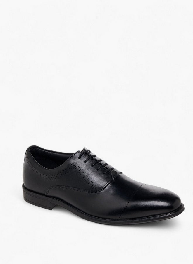دوتشيني حذاء رجالي جلد برباط ديربي - Image 1