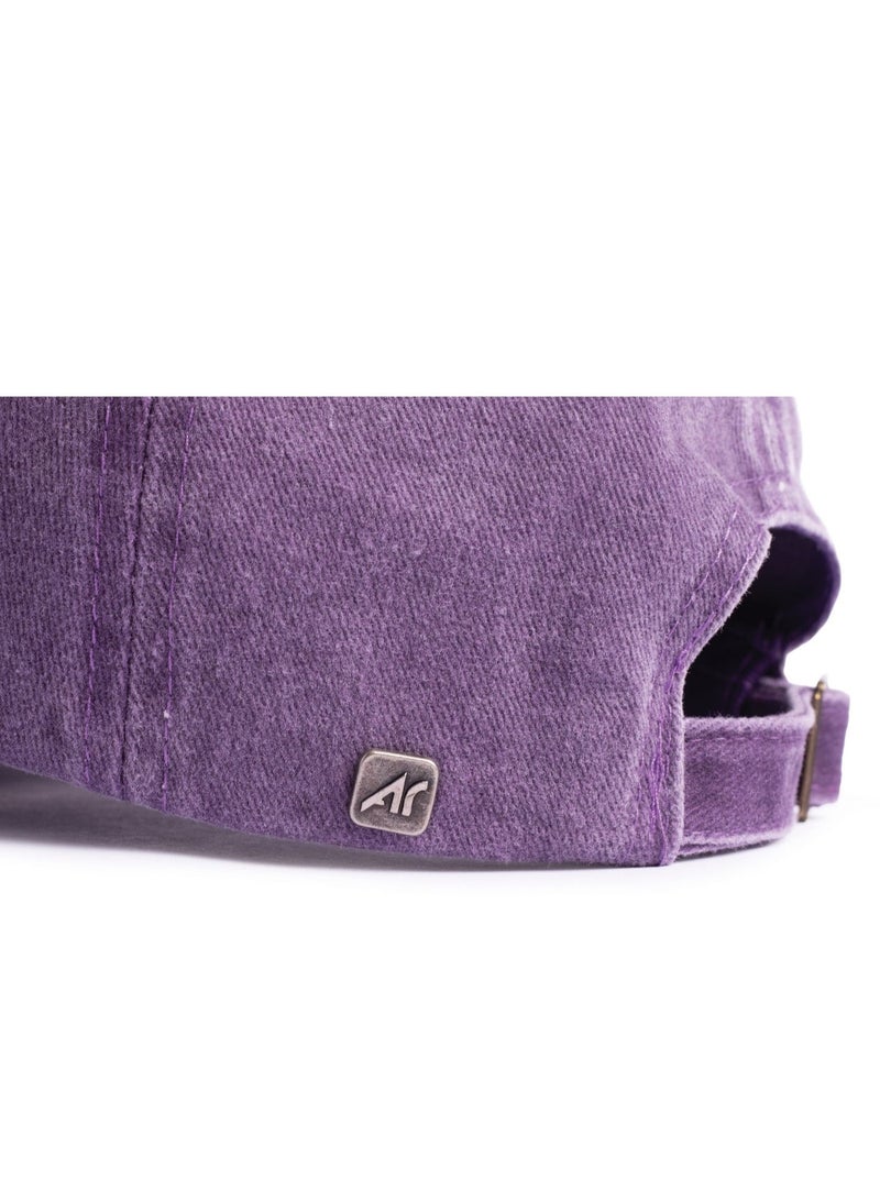 ايه ار سابلاي Ar Washed Cap من Arij Bags | كاب كاجوال للجنسين، قطن مغسول بملمس ناعم، قابل للتهوية، خفيف، حزام قابل للتعديل للاستخدام اليومي (بنفسجي) - Image 4