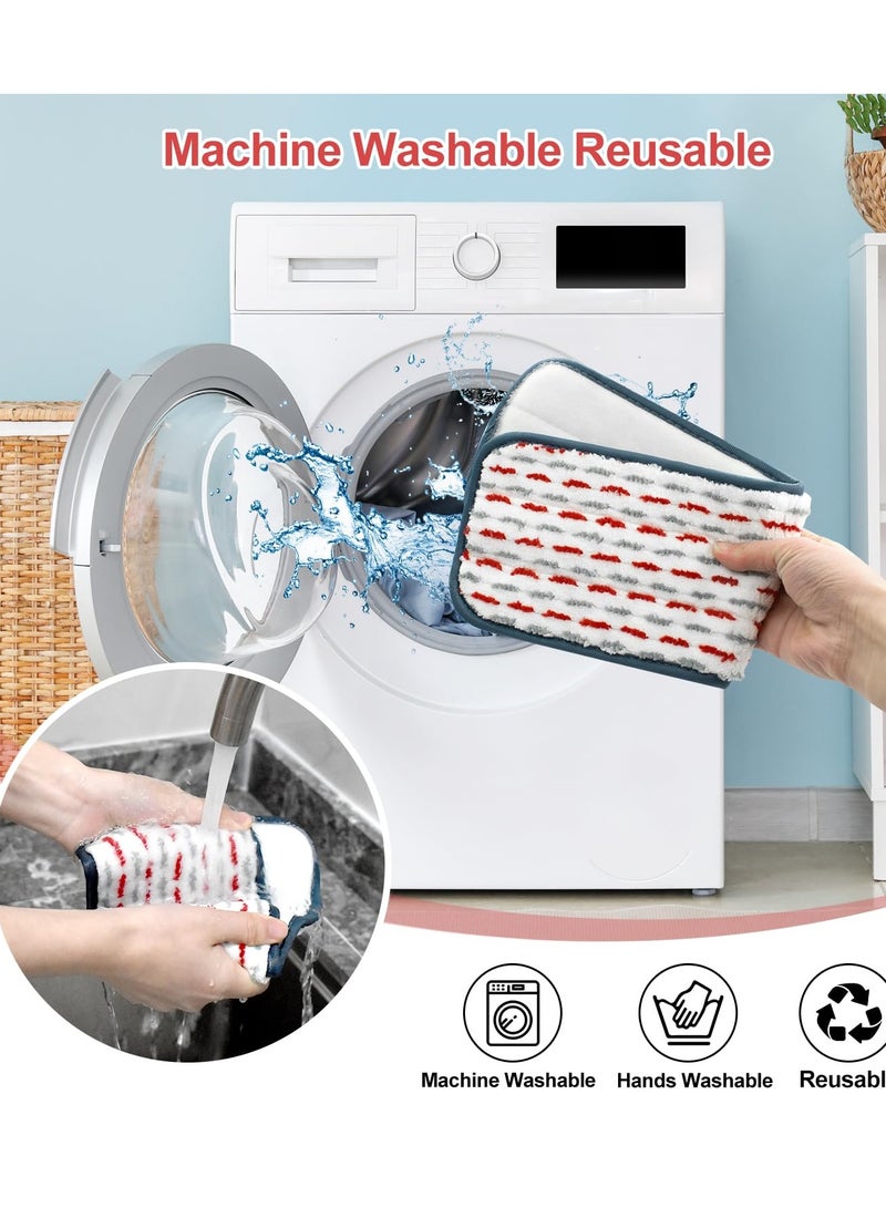 4PCS Thickened Microfiber Mop Pads,  Refill Pads Durable Power Mop Refills Washable Swiffer PowerMop Multi-Surface Thicken Mop Pads  for Swiffer Spray Power Mop Wet Pads for Floor Cleaning - Image 4