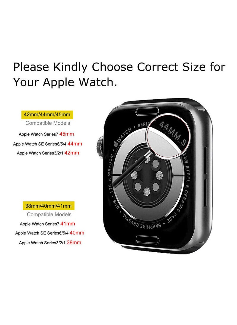YOMNA - Strap For Apple Watch Series - Iwatch Silicone Sport Band Strap 42/44Mm Peach And Dark Blue (Set Of 2) - Image 1