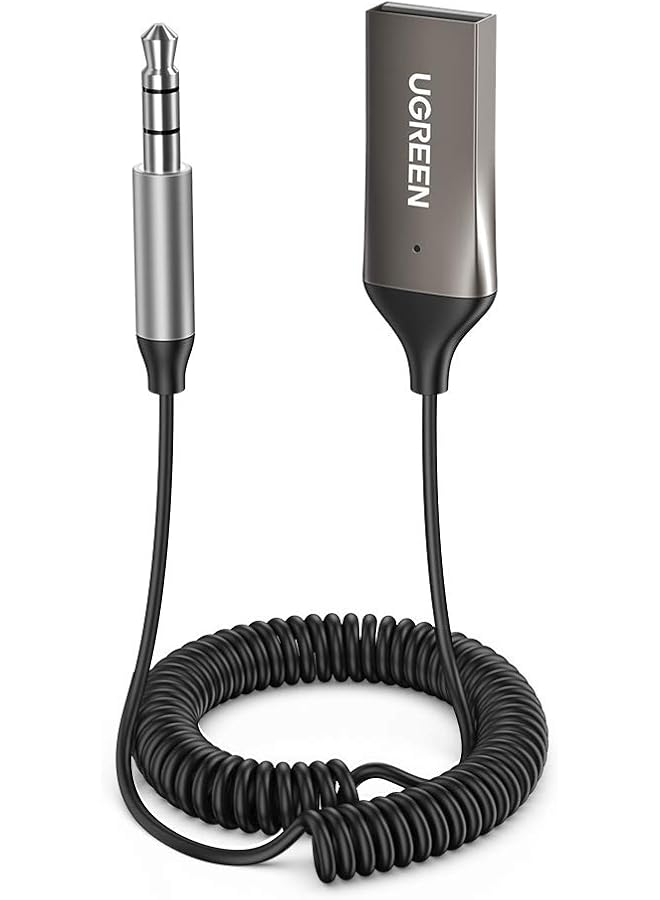 Ugreen Car Bluetooth Receiver 5.3, Aux Bluetooth Adapter 3.5Mm Jack Plug & Play Wireless Dongle Receiver With Mic For Tv, Car Audio, Home Stereo, Headphone, Speakers, Phone, Laptop - Image 1