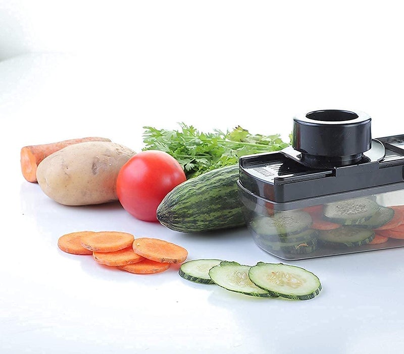 Amaxone Dry Fruit Fruit Vegetable Compact Cutter and Slicer with Holder Container - Image 4