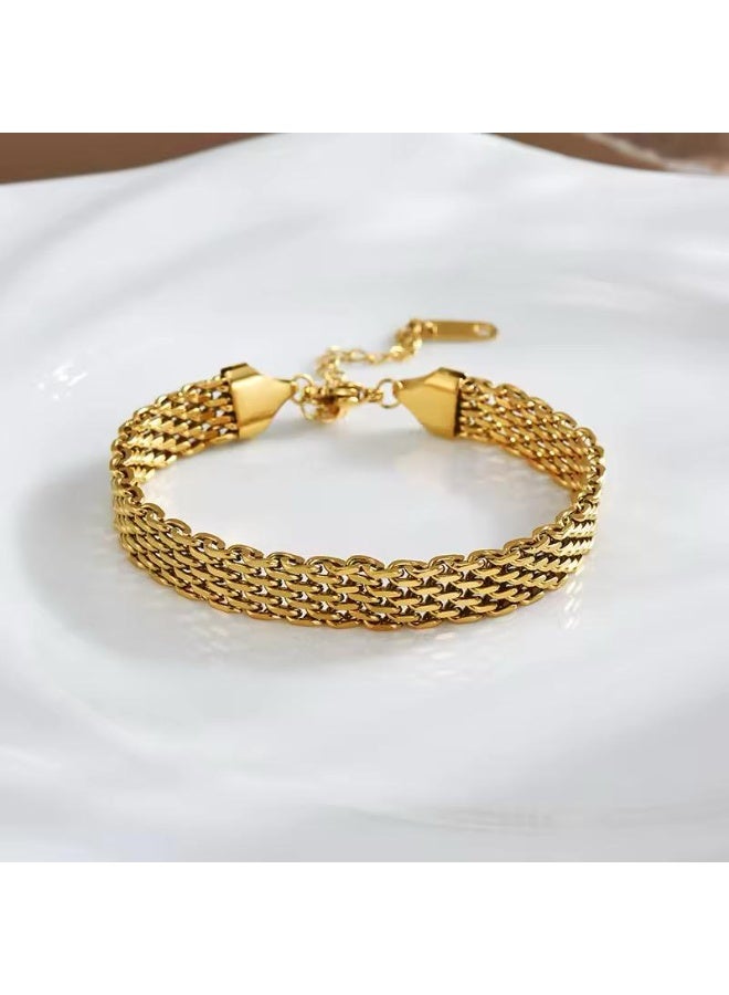 Aldina Stainless Steel Bracelet for Women – Sleek & Modern Design, Hypoallergenic & Tarnish-Resistant Jewelry for Everyday & Special Occasions  - Image 3