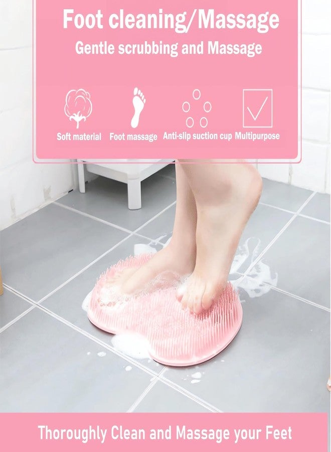 COLBEX Silicone Foot Scrubber Mat for Shower – Large 30x23cm Non-Slip Massage Mat with Soft Bristles, Exfoliating Foot Cleaner for Bathroom, Improves Circulation & Relaxation – Easy to Use & Clean - Image 2