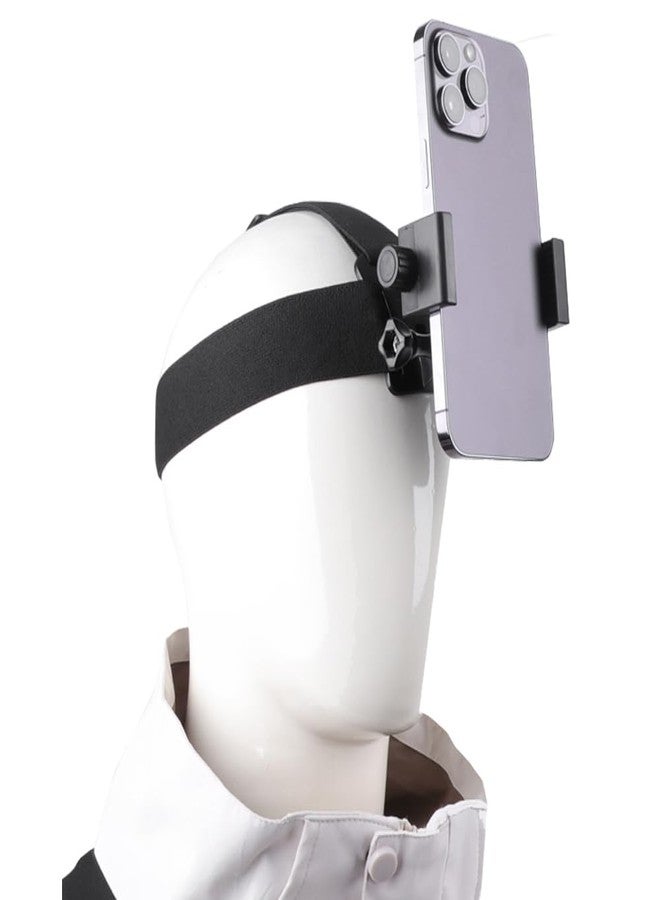 Lupholue Cellphone Head Strap Headband Strap Mount with Phone Clip Mount Compatible with GoPro Hero 12, 11, 10, 9, 8, 7, (2018), 6, Hero Black, Session, Xiaomi Yi, SJCAM - Image 1