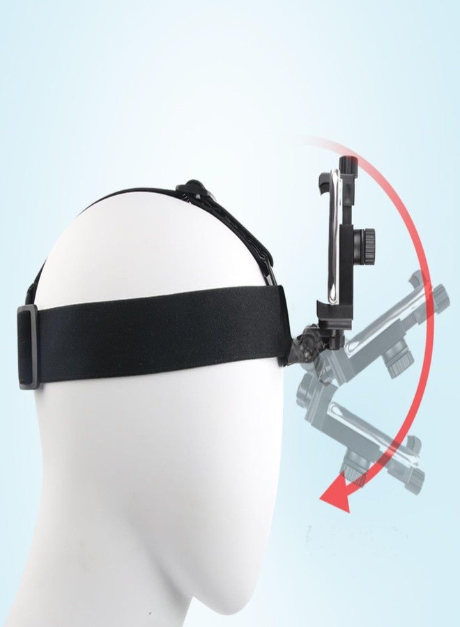 Lupholue Cellphone Head Strap Headband Strap Mount with Phone Clip Mount Compatible with GoPro Hero 12, 11, 10, 9, 8, 7, (2018), 6, Hero Black, Session, Xiaomi Yi, SJCAM - Image 2